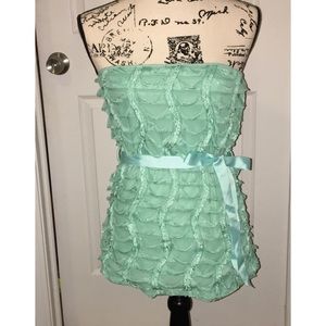 Mermaid Aqua Shimmery Top